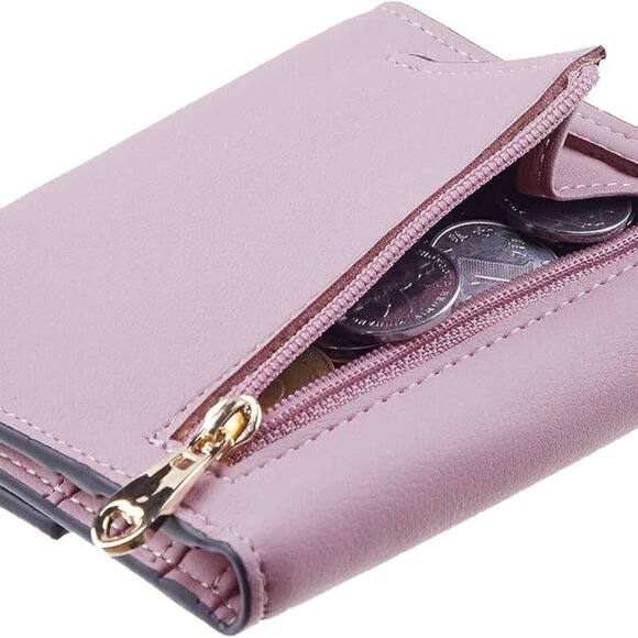 Accessories - Women RFID Blocking Wallet Small Compact Leather Credit Card Holder Coin Pocket